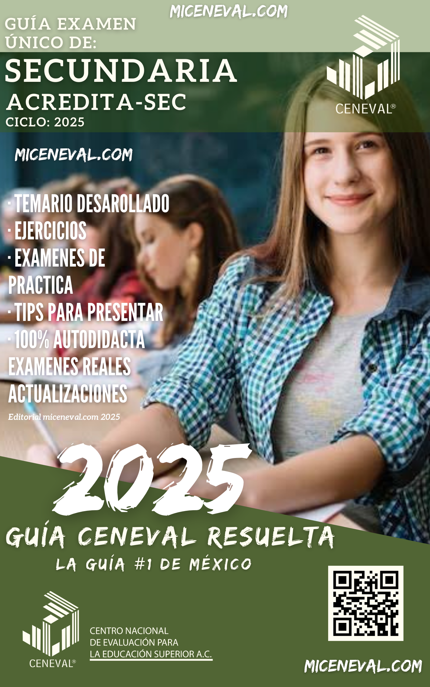 Guía Ceneval Acuerdo 286 ACREDITA-SEC Secundaria Examen Único.