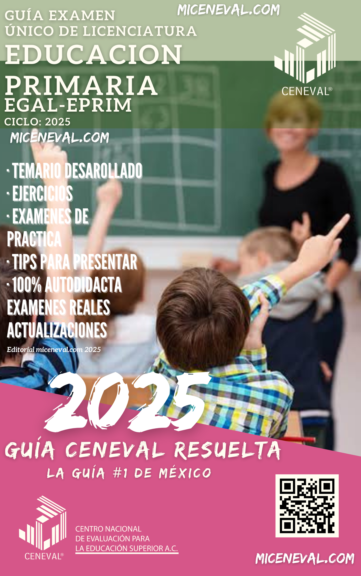 Guía Ceneval Acuerdo 286 EGAL-EPRIM Licenciatura en Educación Primaria