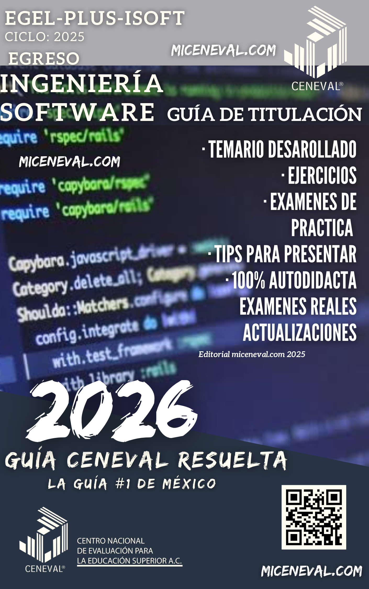 Guía Ceneval Egel Plus Ingeniería de Software