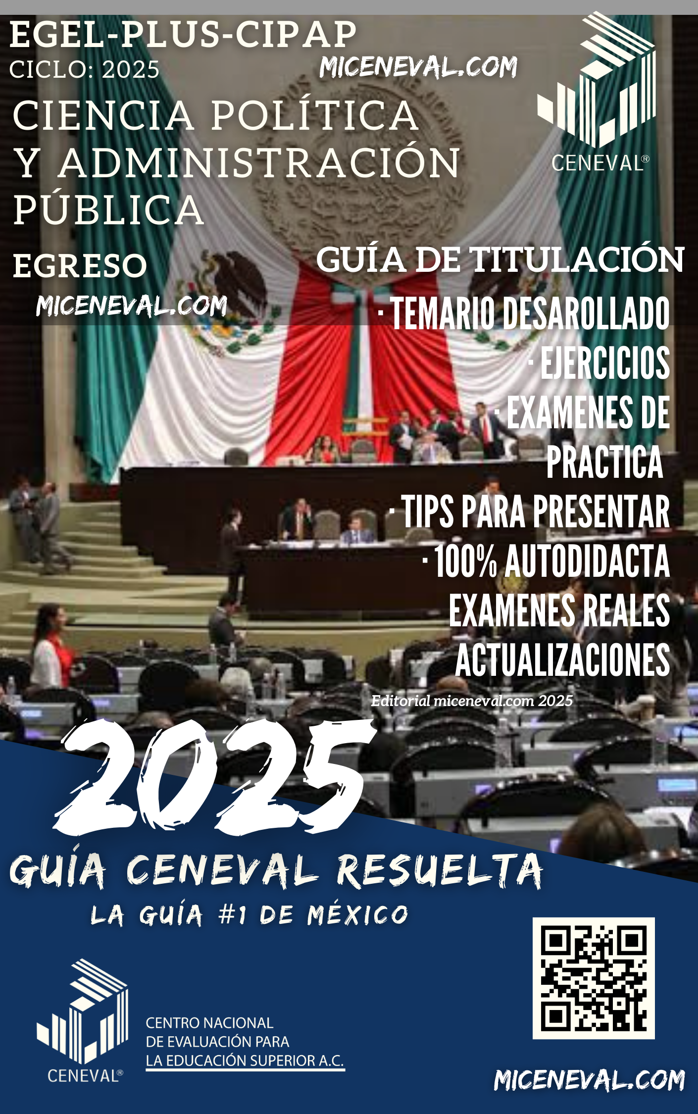 Guía Ceneval Egel Plus Ciencia Política y Administración Pública.