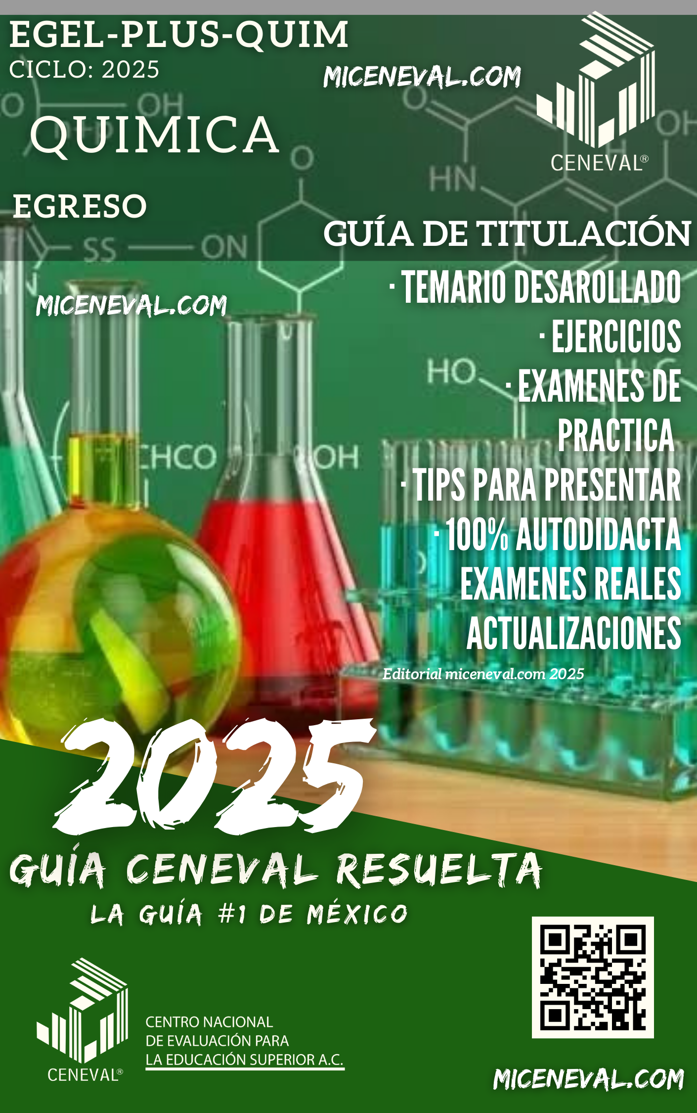 Guía Ceneval Egel Plus Química.