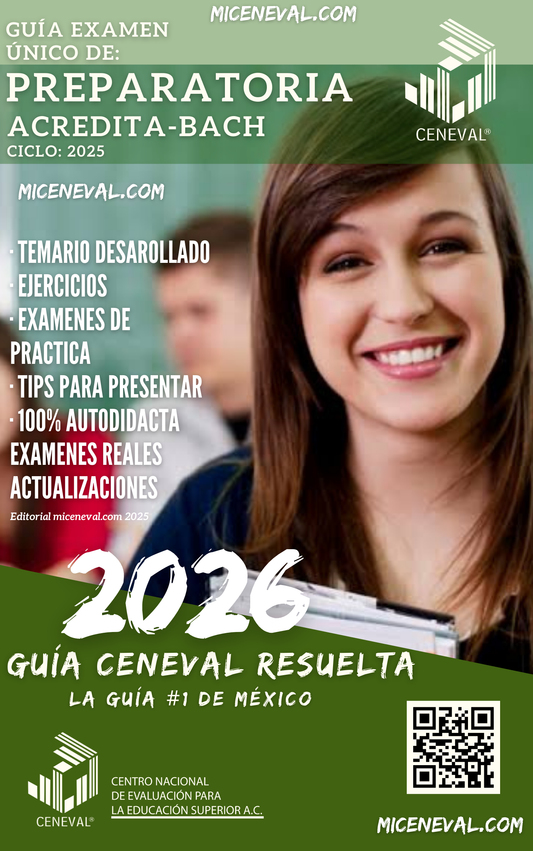 Guía Ceneval Acuerdo 286 Preparatoria Bachillerato Examen Único
