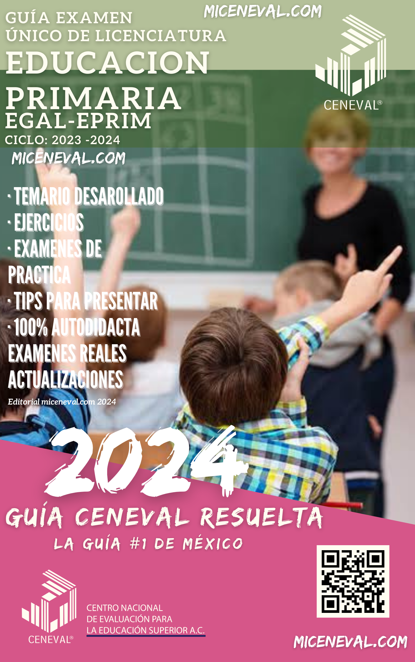 Guía Ceneval Acuerdo 286 EGAL-EPRIM Licenciatura en Educación Primaria.