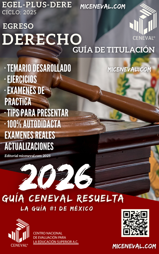 Guía Ceneval Egel Plus Derecho