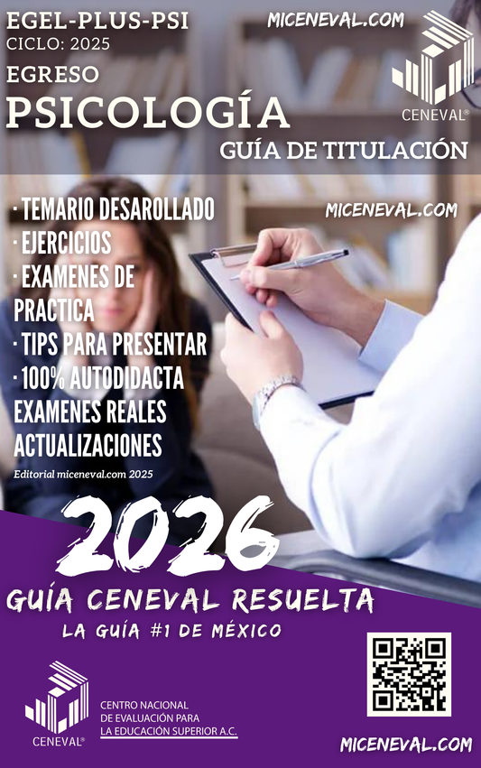 Guía Ceneval Egel Plus Psicología