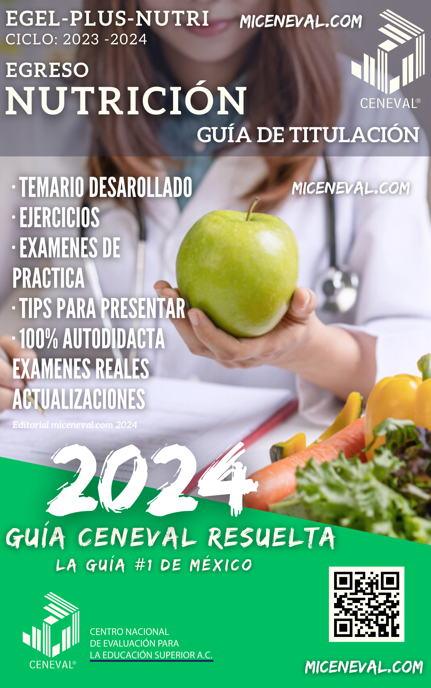 Guía Ceneval Egel Plus Nutrición.