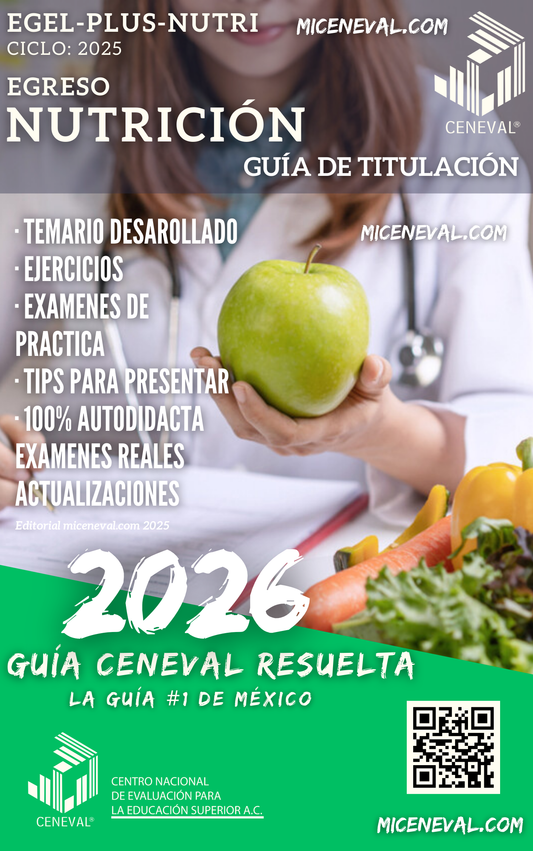 Guía Ceneval Egel Plus Nutrición