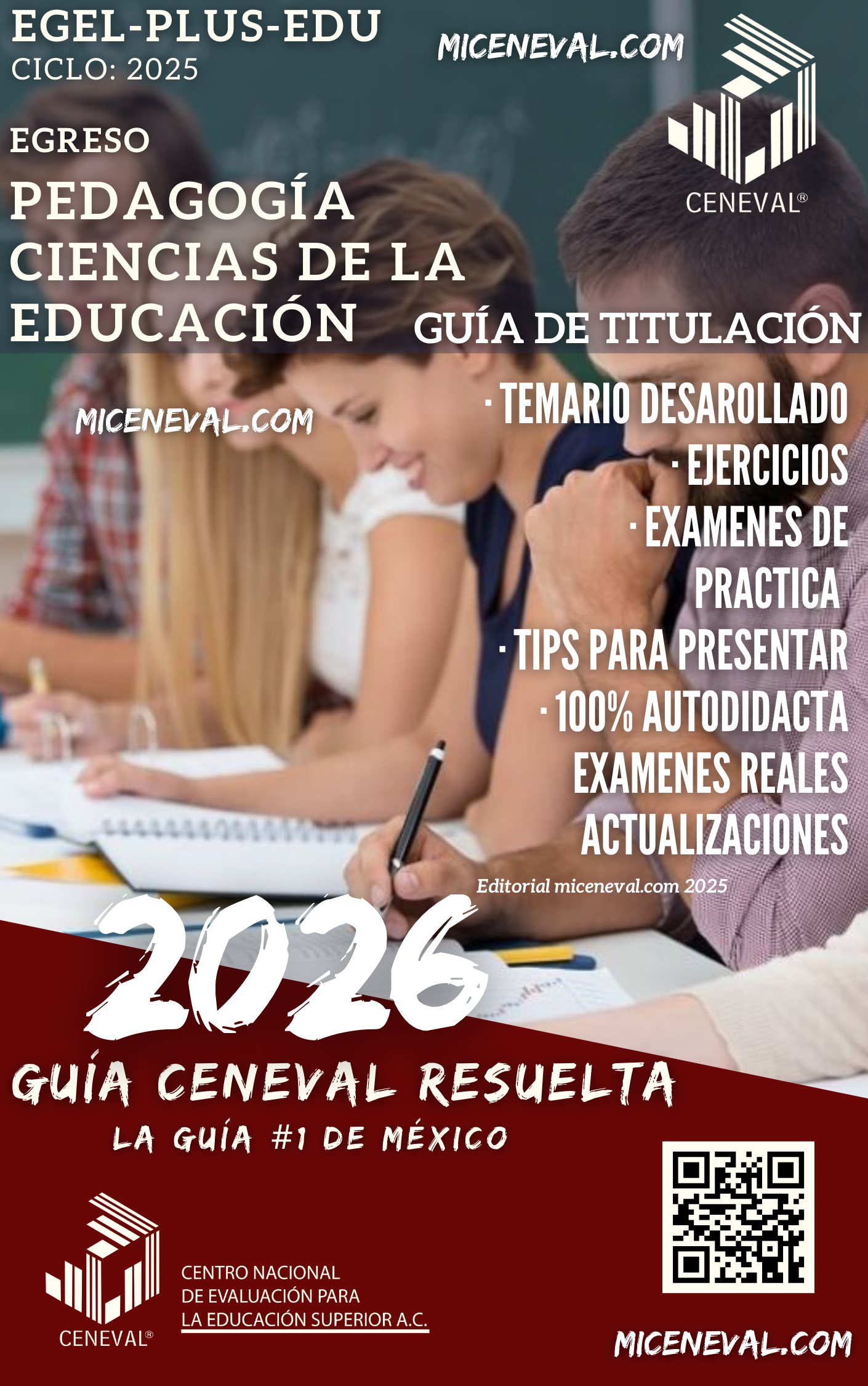 Guía Ceneval Egel Plus Pedagogía Ciencias de la Educación