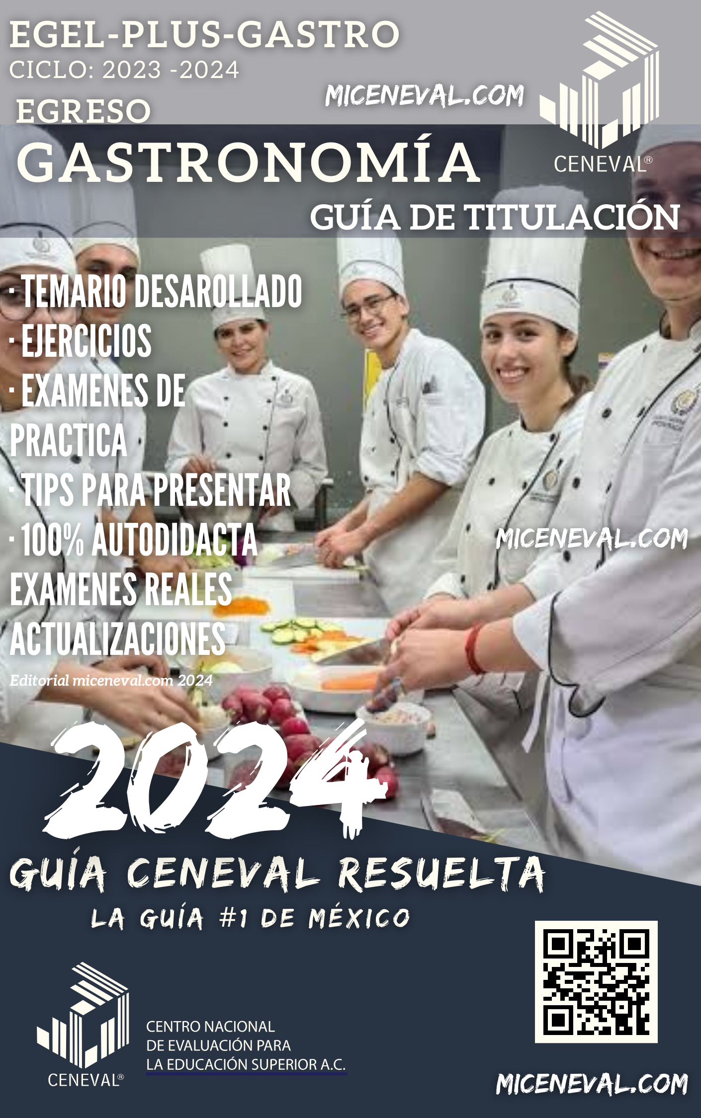 Guía Ceneval Egel Plus Gastronomía.