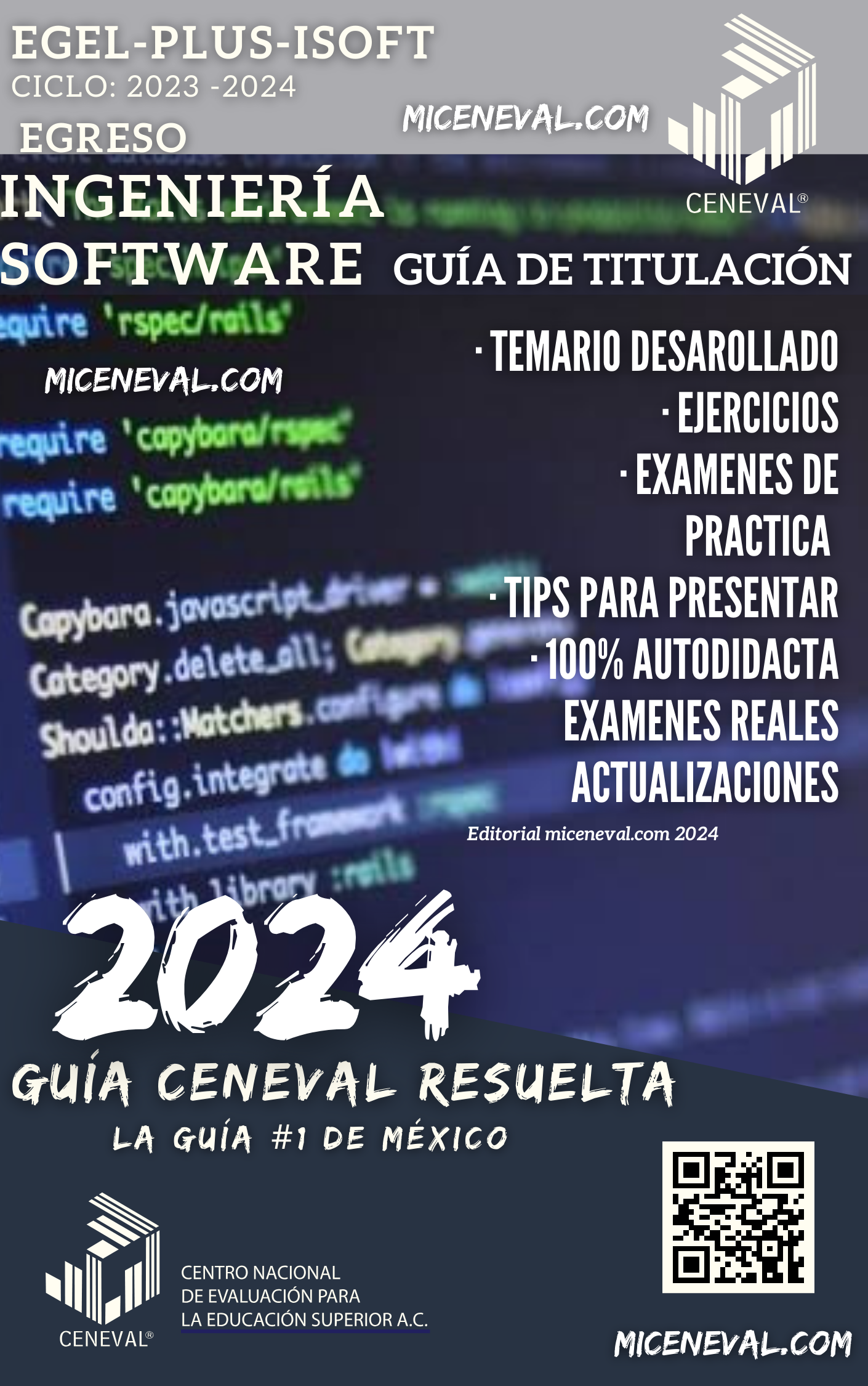 Guía Ceneval Egel Plus Ingeniería de Software.