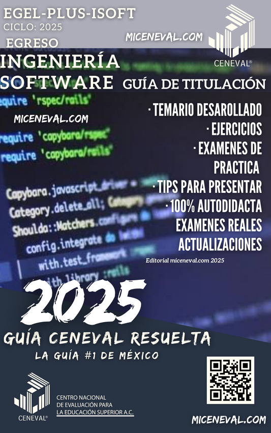 Guía Ceneval Egel Plus Ingeniería de Software