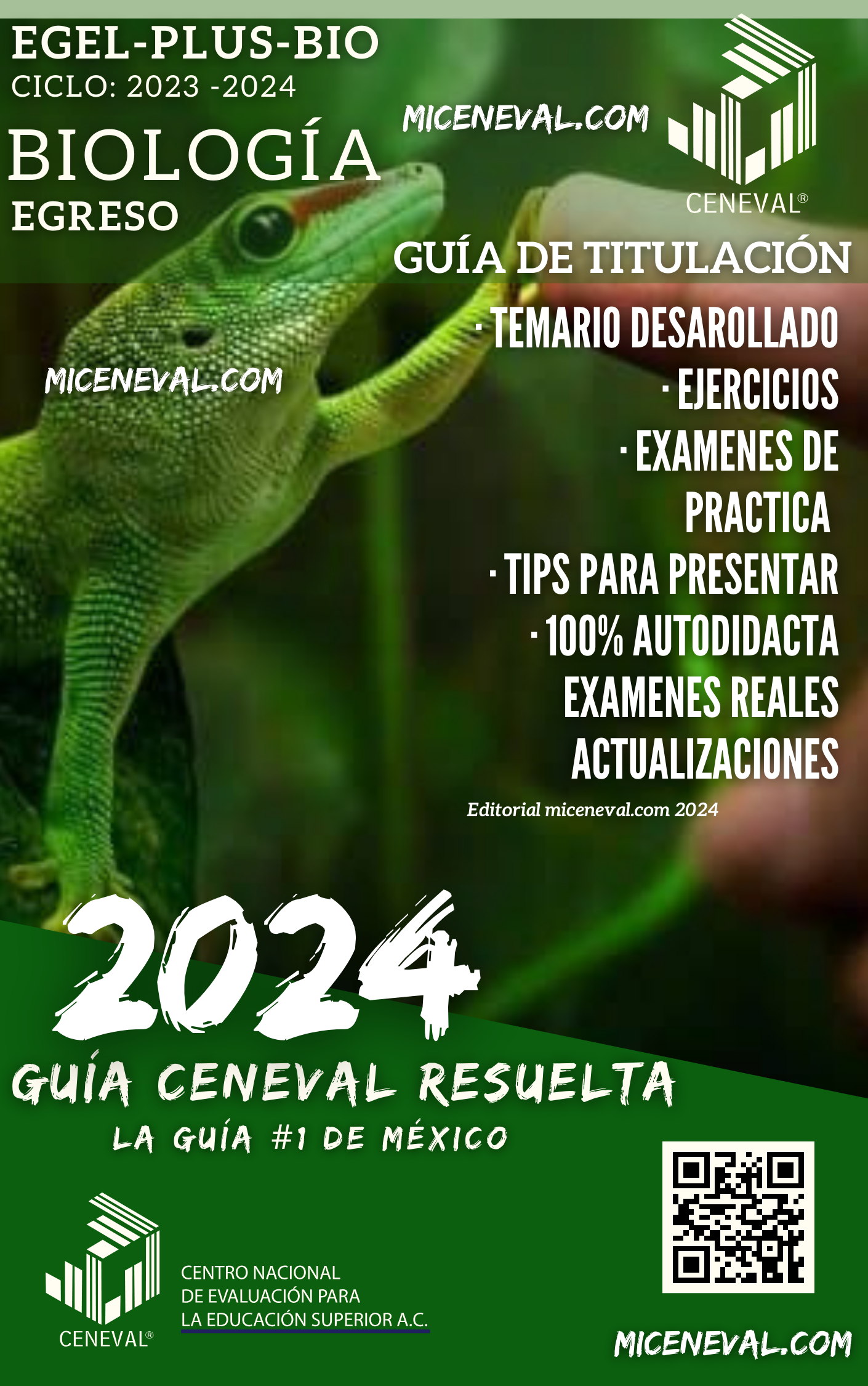 Guía Ceneval Egel Plus Biología.